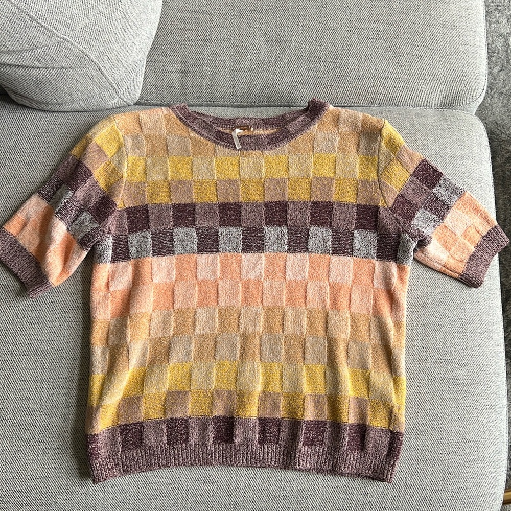 Free people short sleeve sweater